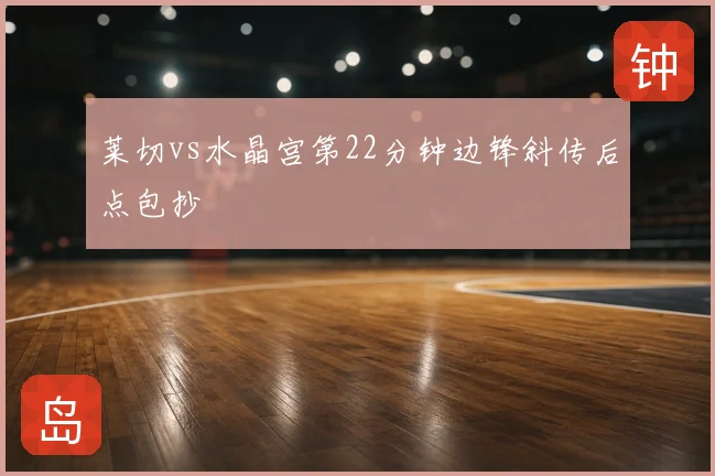 莱切vs水晶宫第22分钟边锋斜传后点包抄